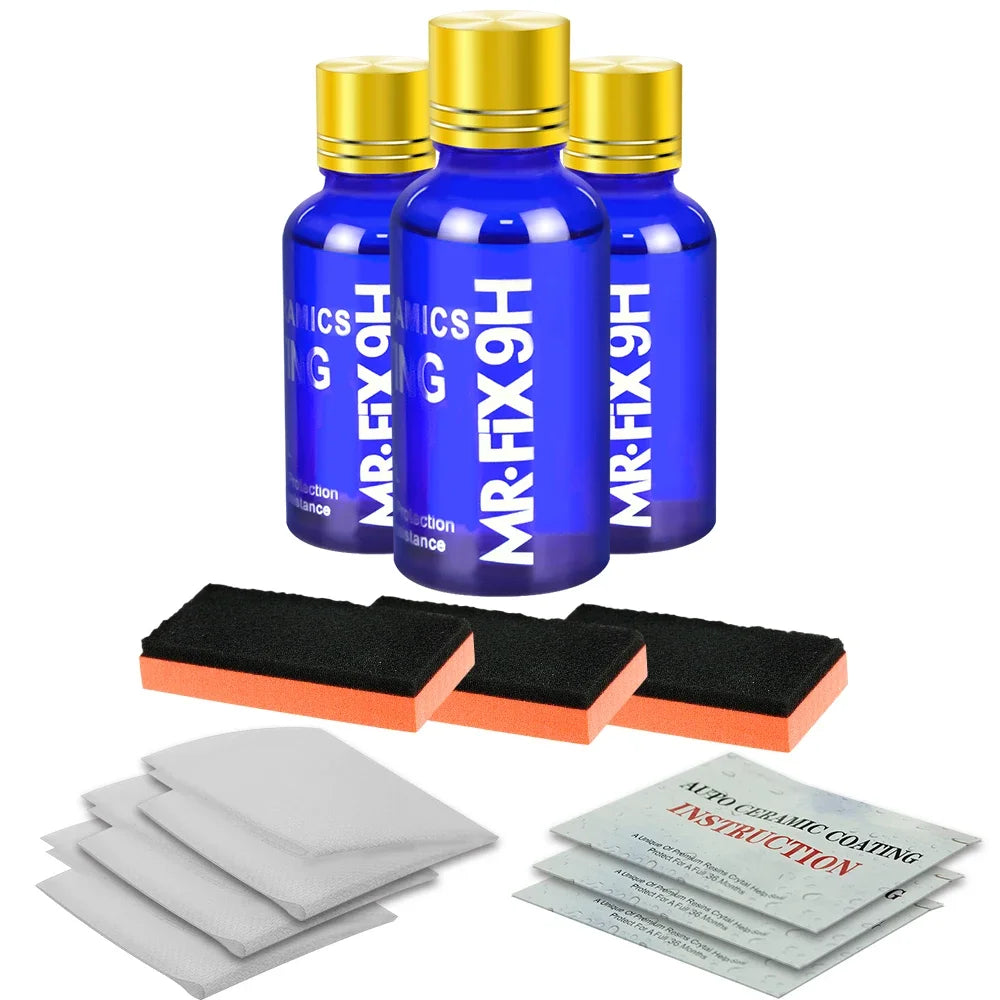 Mr. Fix 9H™ – Revêtement Céramique Ultra-Brillant | Protection 3 Ans + Effet Hydrophobe